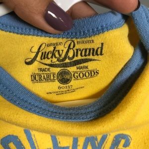 Lucky Brand baby’s onesie, Size: 6-9M